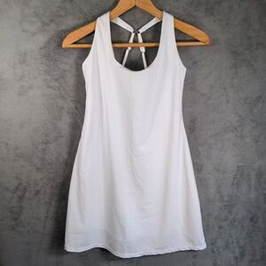 Abercrombie & Fitch Tennis Dress Size S White Built In Shorts Athletic Tank